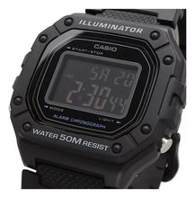 Cargar imagen en el visor de la galería, CASIO W-218H 1BVCF BLACK