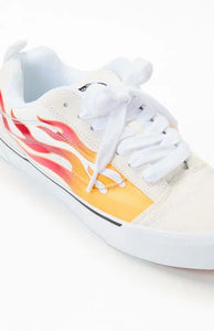 TENIS VANS KNU SKOOL FLAME WHITE