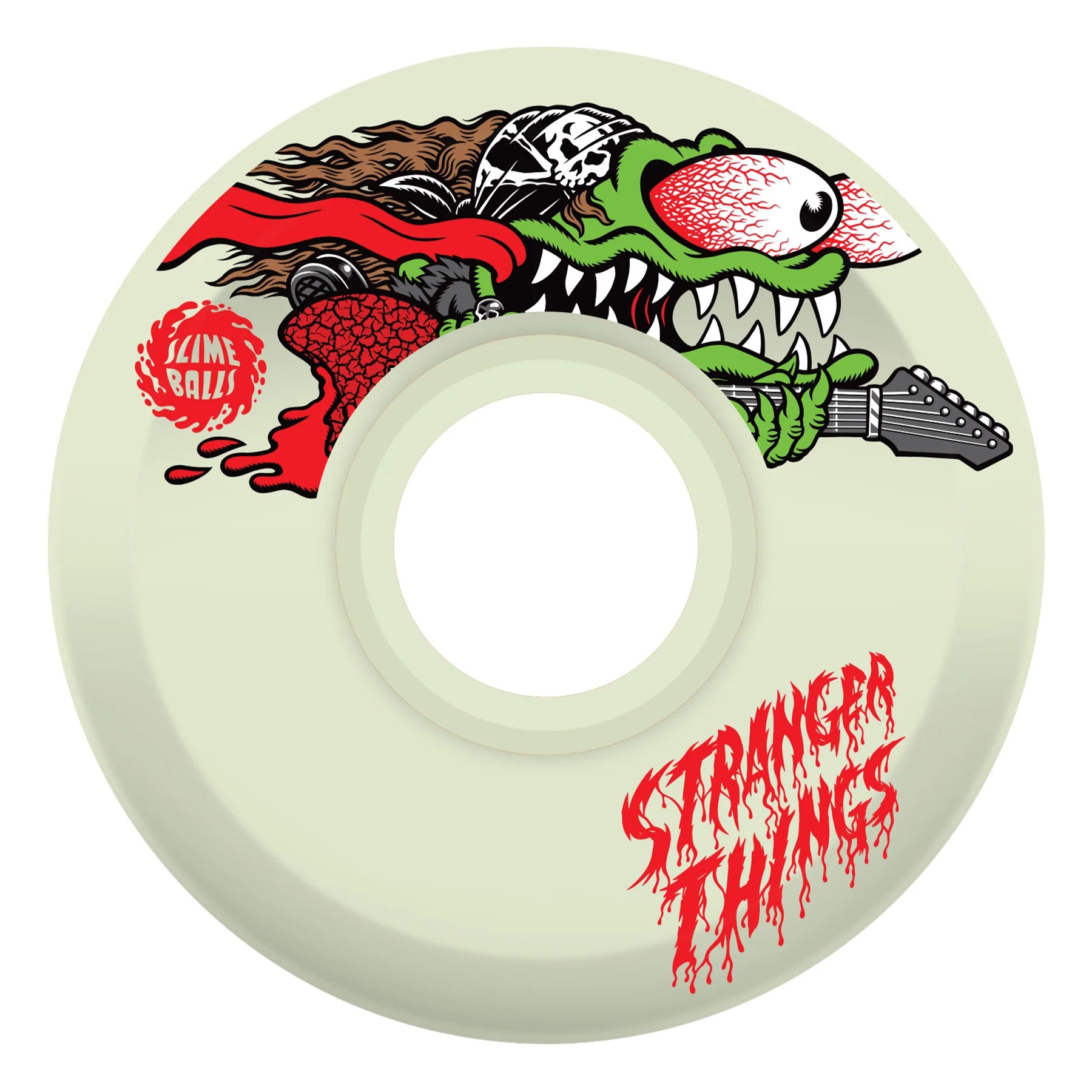 Stranger Things スライムボールウィール 60mm Stranger Things Meek Slasher Eddie Glow Slime Balls Skateboard