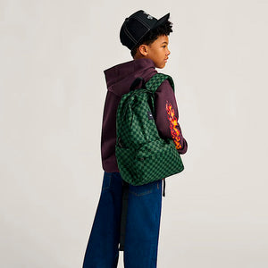 MOCHILA VANS OLD SKOOL CHECK GREEN