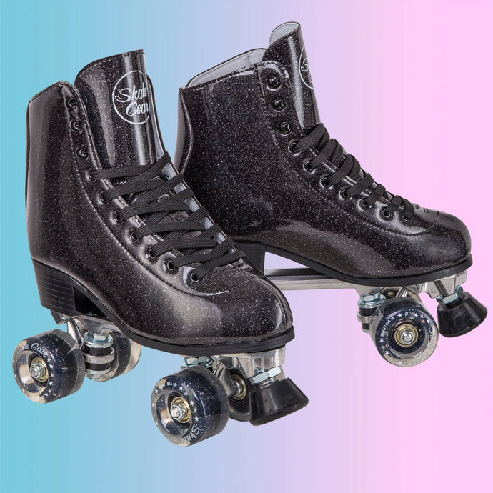 PATINES SKATE GEAR GLITTER BLACK