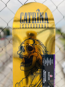 TABLA CATRINA DORADA ESQUELETO