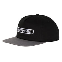 Load image into Gallery viewer, INDEPENDNT GROUNDWORK BLACK SNAPBACK