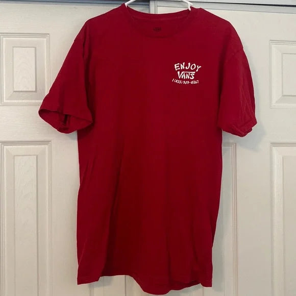 T-SHIRT VANS ENJOY CARDINAL