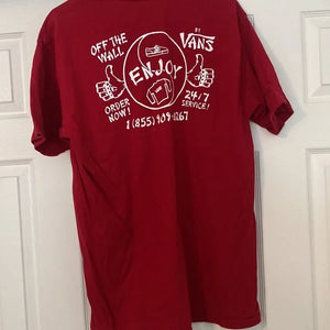 T-SHIRT VANS ENJOY CARDINAL