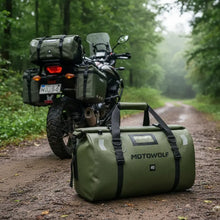 Load image into Gallery viewer, MALETA Impermeable Motowolf Viaje Motos VERDE