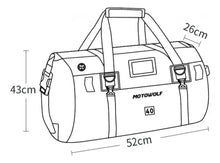 Load image into Gallery viewer, Bolsa impermeable Motowolf NEGRO