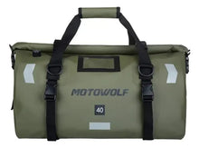 Load image into Gallery viewer, MALETA Impermeable Motowolf Viaje Motos VERDE