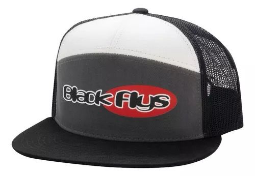 GORRA BLACK FLYS INDY LOGO 7 PANNEL