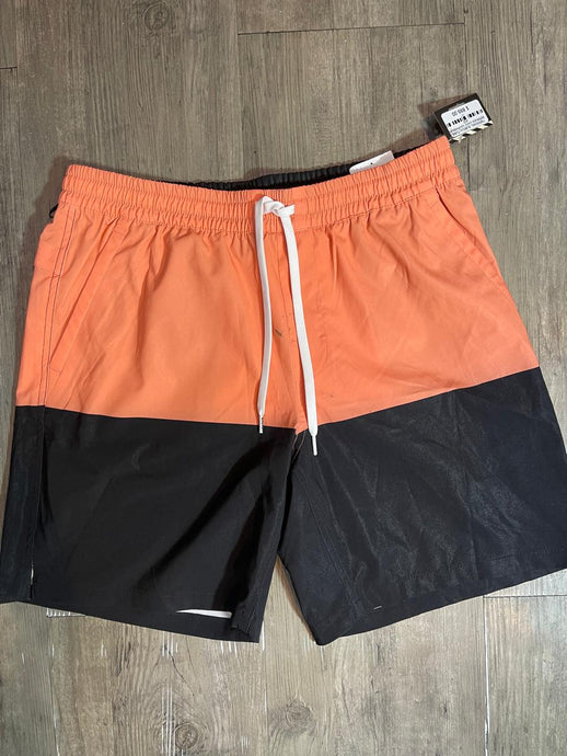 BERMUDA VANS NARANJA CON NEGRO