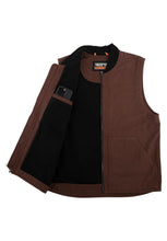 Cargar imagen en el visor de la galería, BUILT TO GRIND VEST WORK TOP CHOCOLATE INDEPENDENT