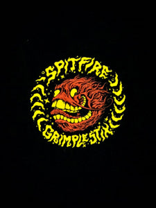 HOODIE SPITFIRE FLYING GRIMPLE BLK