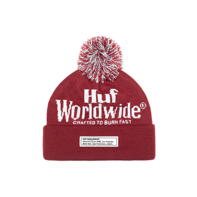 HUF Burn Fast Beanie Poppy.