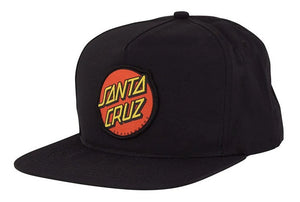 CLASSIC SNAPBACK HAT BLK SANTA CRUZ