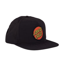 Load image into Gallery viewer, CLASSIC SNAPBACK HAT BLK SANTA CRUZ