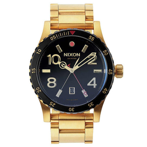 Nixon A277513 Diplomat SS Reloj Analógico De Cuarzo Suizo Dorado Para Hombre.