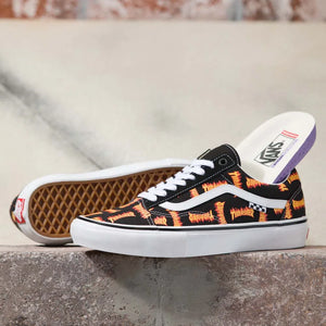 TENIS VANS X THRASHER SKATE OLD SKOOL BLK MULTI