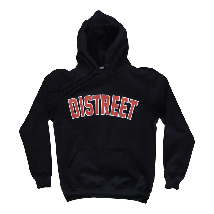 SUDADERA DISTREET LOGO BLK/RED